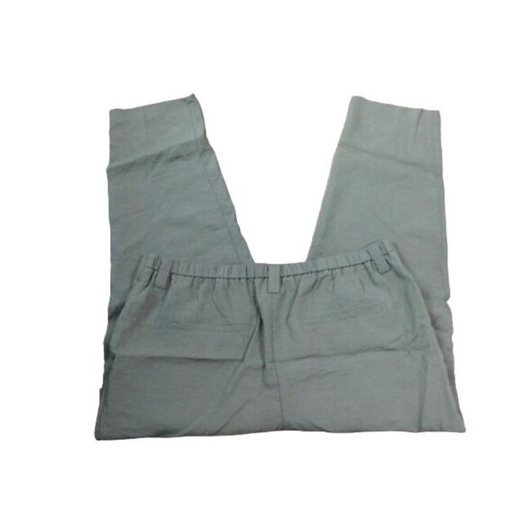 Chico's Size XL (3) Army Green Crinkle Pleated Cargo Style Pants - Picture 2 of 2